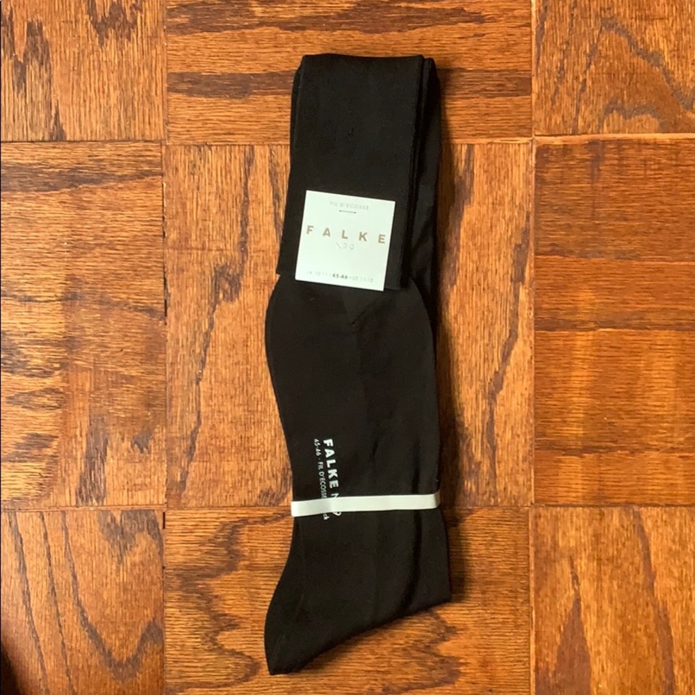 Falke Black Socks No 9 Cotton